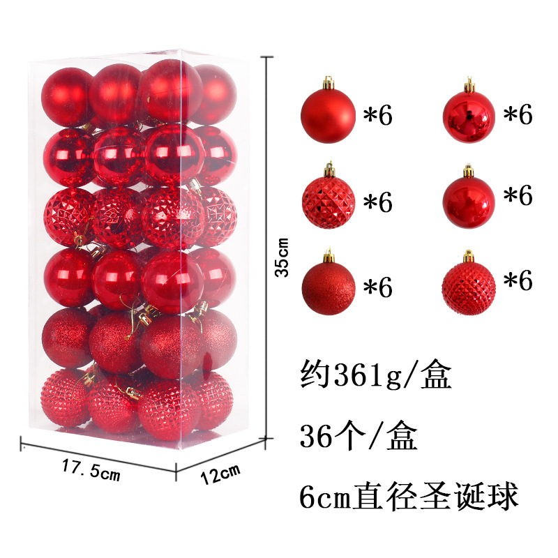 Pink Christmas Ball Ornaments Set Shatterproof Christmas Hanging Decoration Set with Gift Box