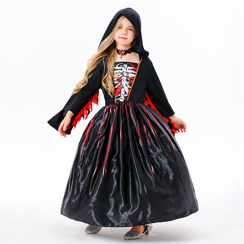 Girls' Witch Costume Halloween Children Classic Witchy Dress Up