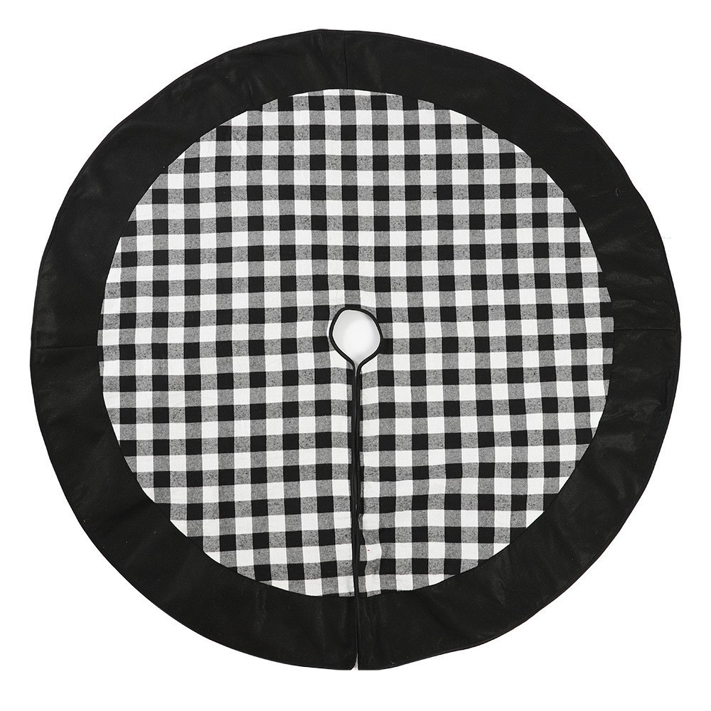 Black and Red Tree Skirt Plaid Tree Skirt Christmas Buffalo Check Tree Skirt Ornaments