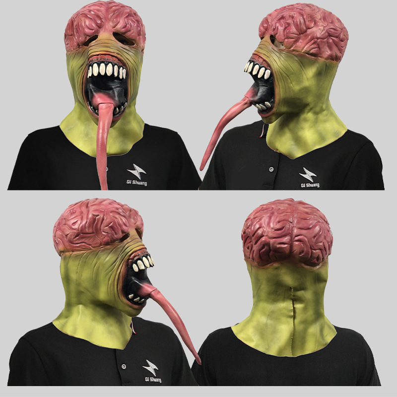 A long tongue and a strange head