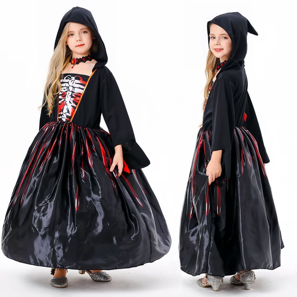Girls' Witch Costume Halloween Children Classic Witchy Dress Up