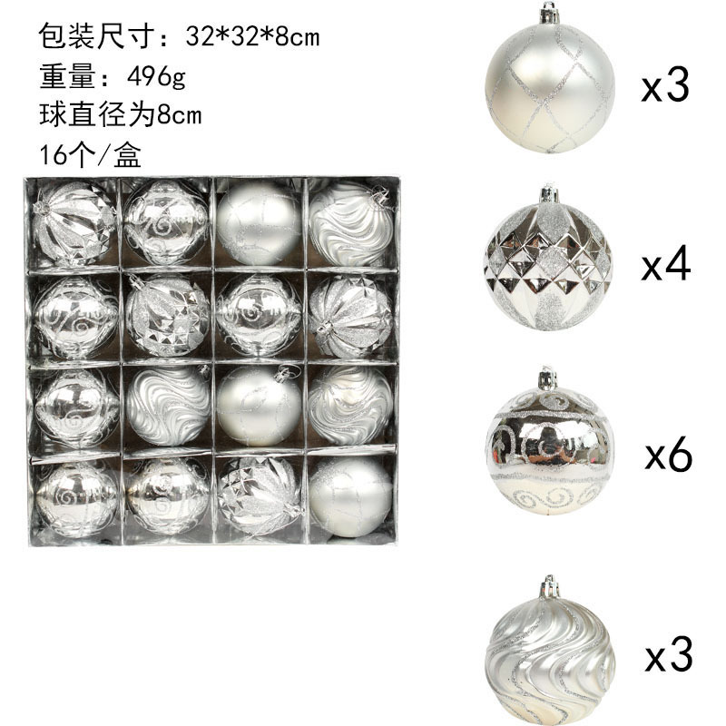Christmas Ball Ornaments Tree Decorations Shatterproof Christmas Ornaments Set
