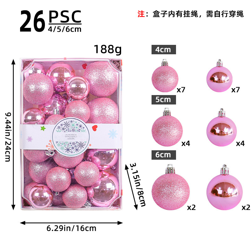 Christmas Ornaments Set Shatterproof Christmas Hanging Ornaments for Xmas Tree Decorations