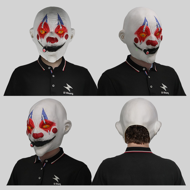 Smoking clown mask
