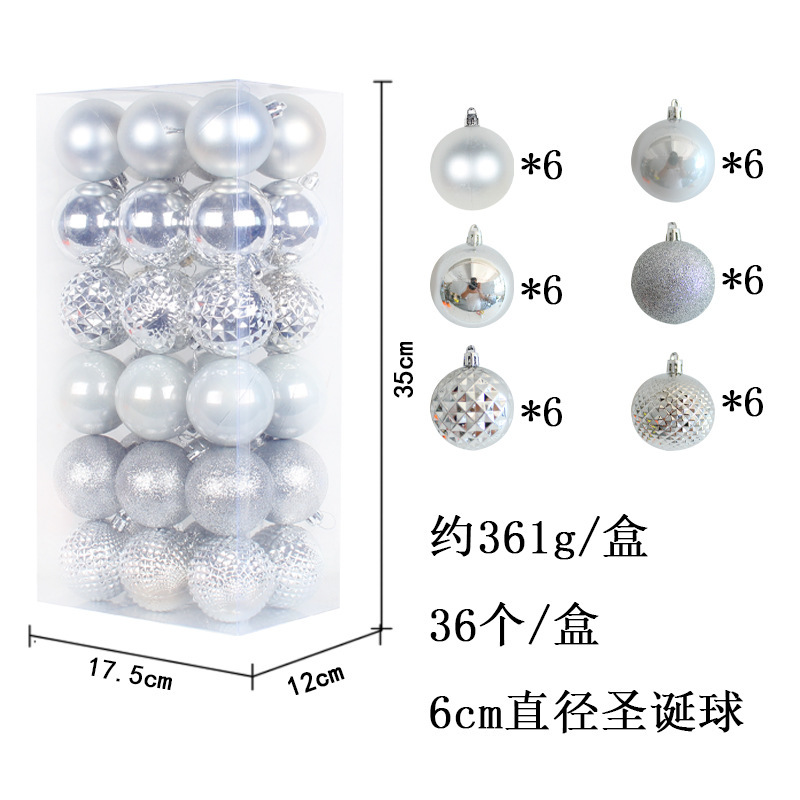 Pink Christmas Ball Ornaments Set Shatterproof Christmas Hanging Decoration Set with Gift Box