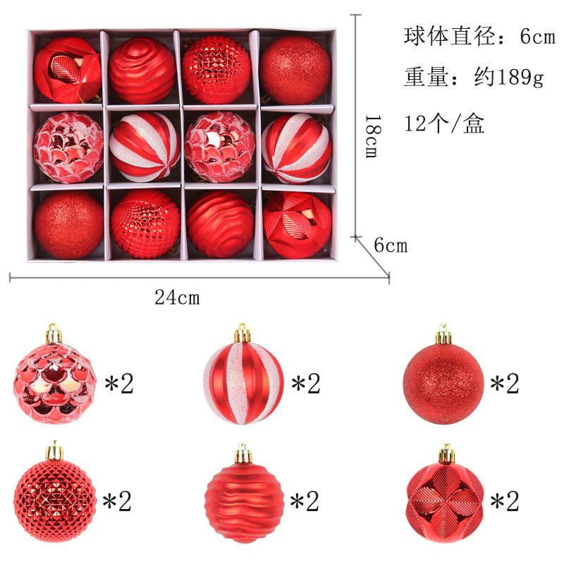 Christmas Ball Ornaments Mini Shatterproof Christmas Tree Decorations