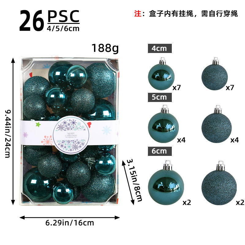 Christmas Ornaments Set Shatterproof Christmas Hanging Ornaments for Xmas Tree Decorations
