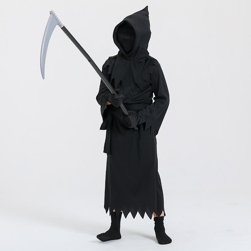 Creations Halloween Child Unisex Grim Reaper Costume Phantom Costume for Creepy Phantom Halloween Costume