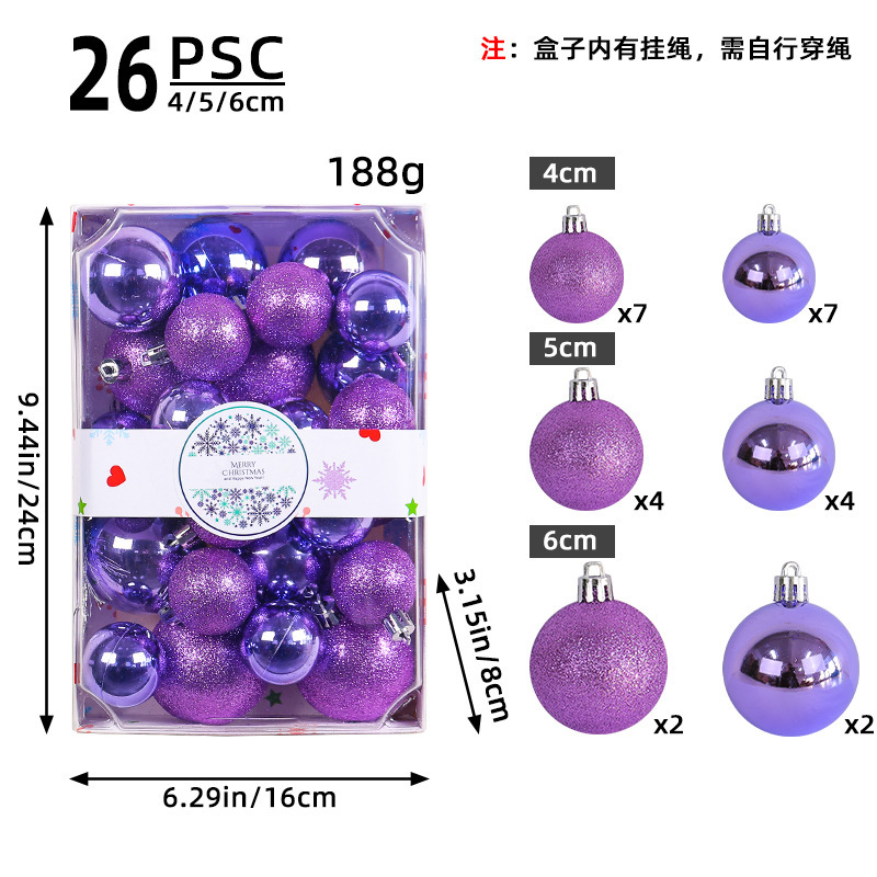Christmas Ornaments Set Shatterproof Christmas Hanging Ornaments for Xmas Tree Decorations