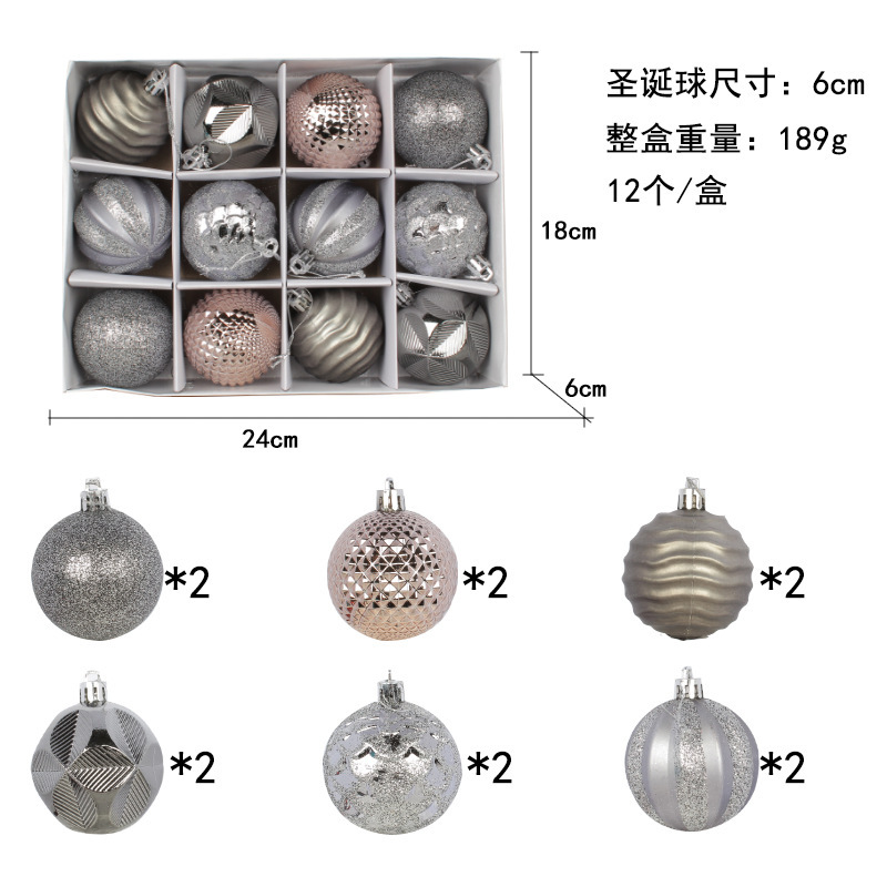 Christmas Ball Ornaments Mini Shatterproof Christmas Tree Decorations