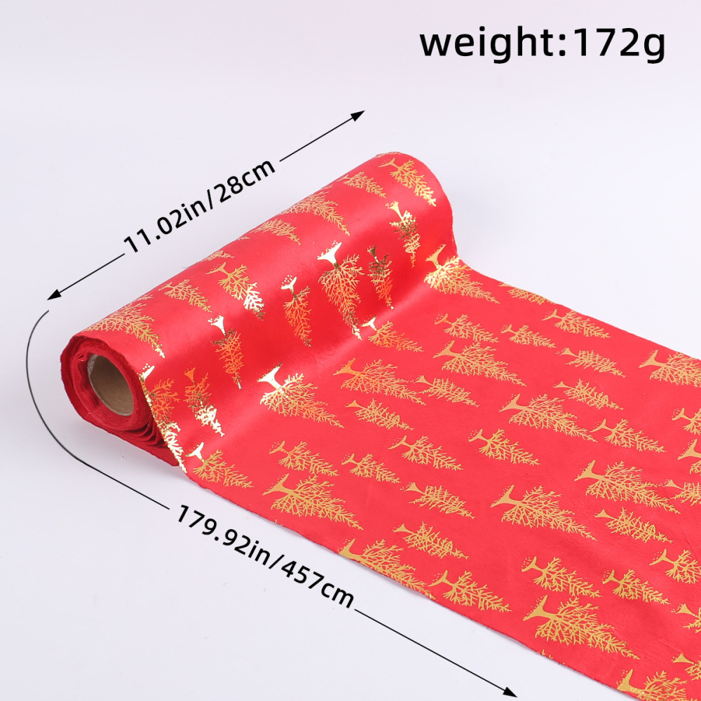 Red Christmas Table Runner Holiday Farmhouse Table Decor for Home Winter Snowflake