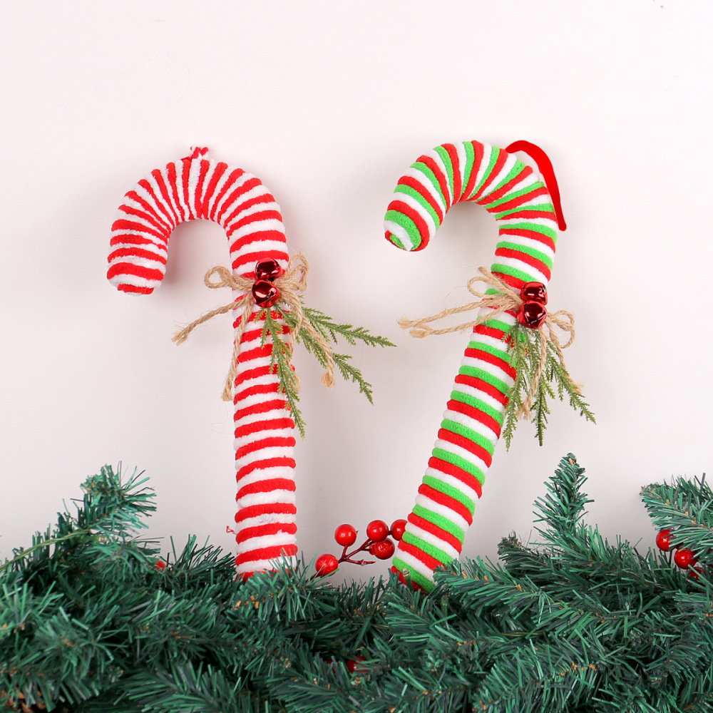 Christmas Cane Crutch Pendant Christmas Tree Hanging Ornament for Xmas Party Favors Holiday Decoration