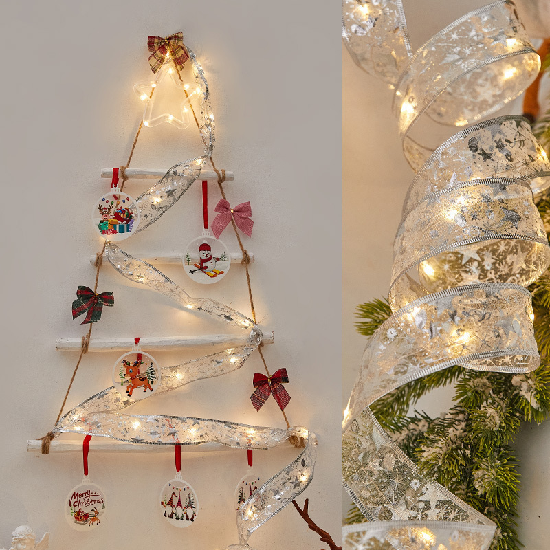 1m Ribbon String Lights for Seasonal Decoration Waterproof Fairy Lights LED Strip Lights for Christmas
