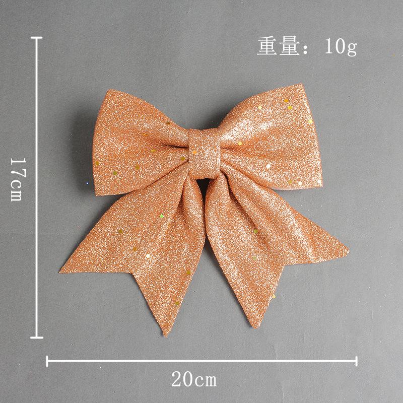 Glitter shiny Bow Silver Sparkling Christmas Bow Decoration Indoor Decoration
