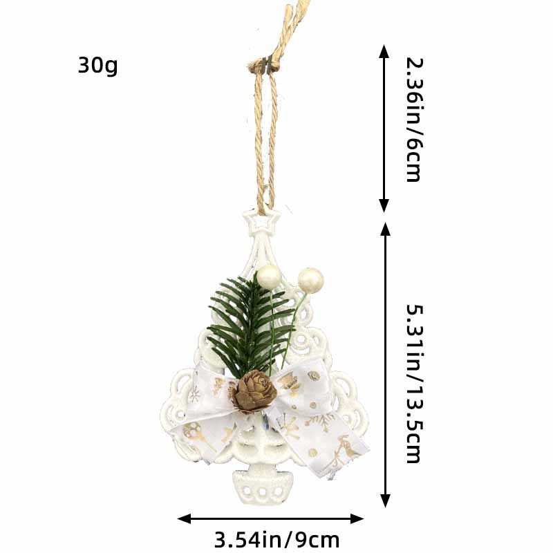 Christmas Angel Wings Ornament for Xmas Tree Plastic Snowflake Christmas Tree Decor