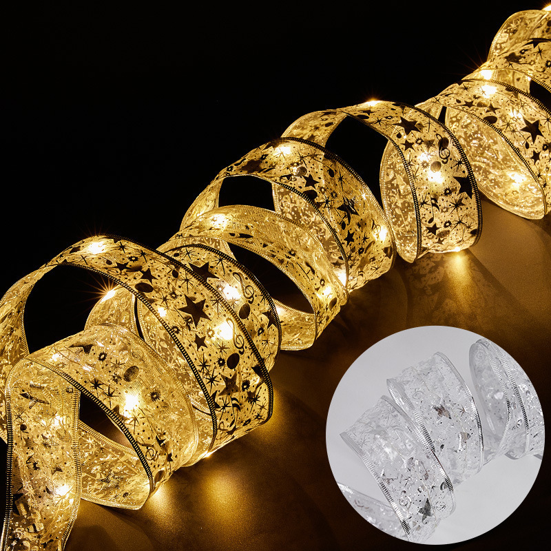 1m Ribbon String Lights for Seasonal Decoration Waterproof Fairy Lights LED Strip Lights for Christmas