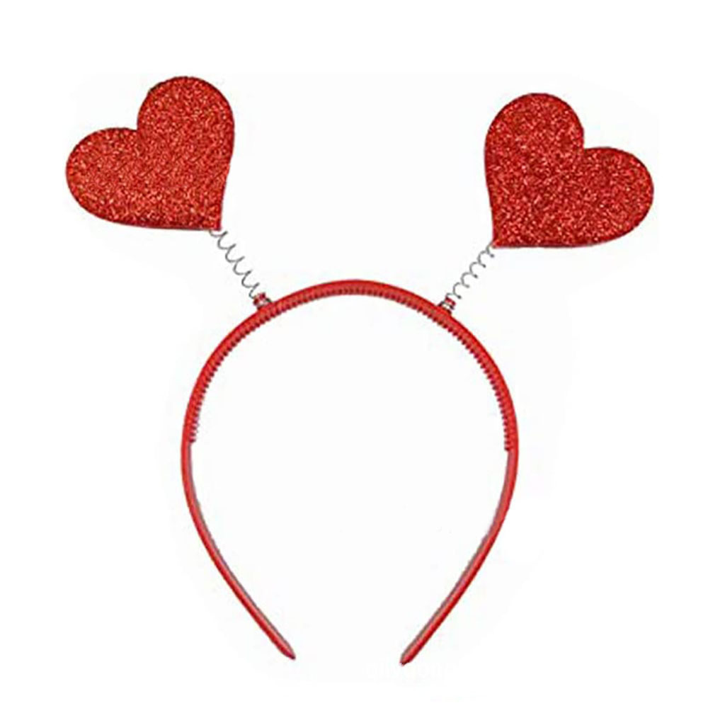 Valentine's Day Party Decoration Headband Red Love Head Buckle Cute Lips Love Sequin Headband Headpiece