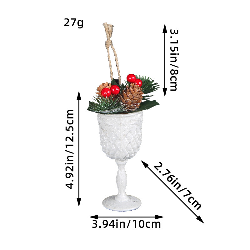 Christmas Angel Wings Ornament for Xmas Tree Plastic Snowflake Christmas Tree Decor