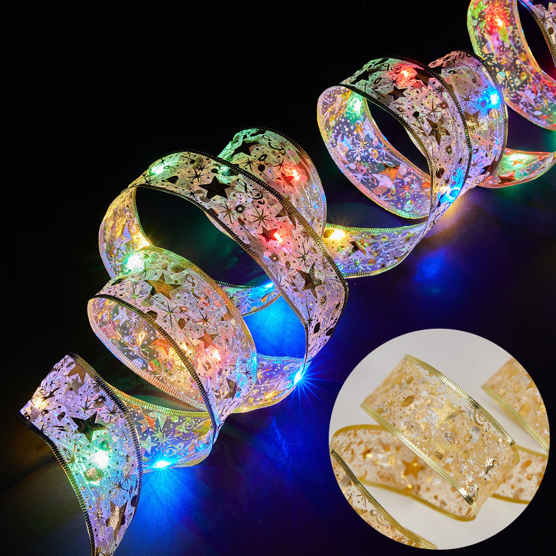 1m Ribbon String Lights for Seasonal Decoration Waterproof Fairy Lights LED Strip Lights for Christmas