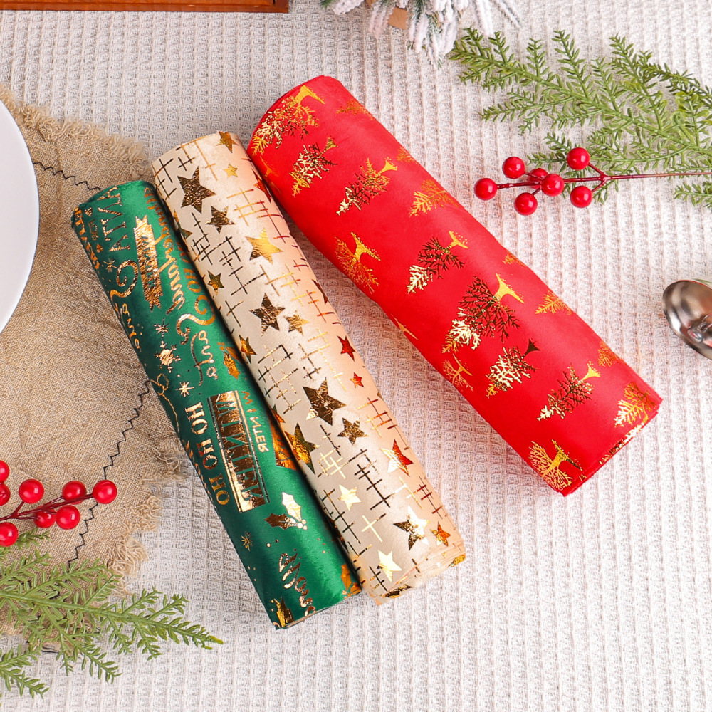 Red Christmas Table Runner Holiday Farmhouse Table Decor for Home Winter Snowflake