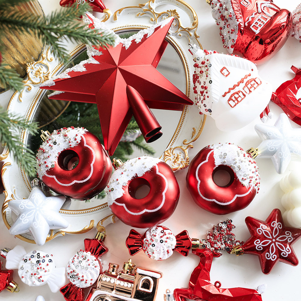 Christmas Balls Ornaments, Shatterproof Christmas Hanging Balls