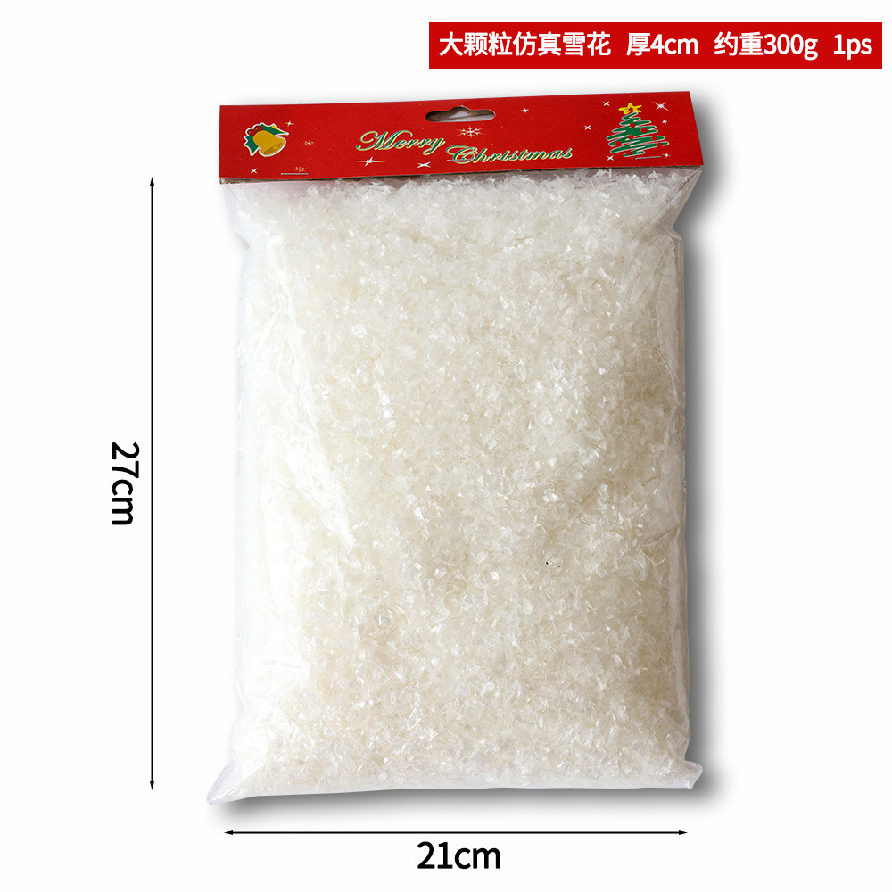 Christmas Fake Snow Decoration Artificial Snow with Glitter Plastic Fake Snow Powder