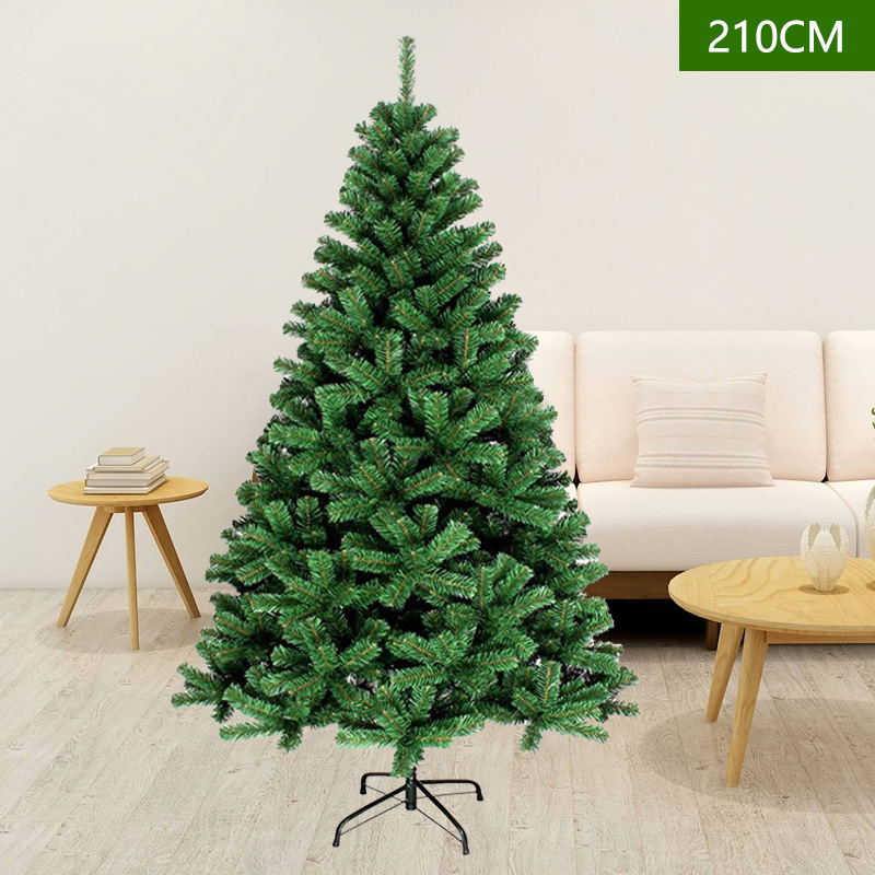 PVC Christmas Tree with 1413 PE&PVC Mixed Branch Tips, Unlit Hinged Premium Spruce Fake Xmas Trees