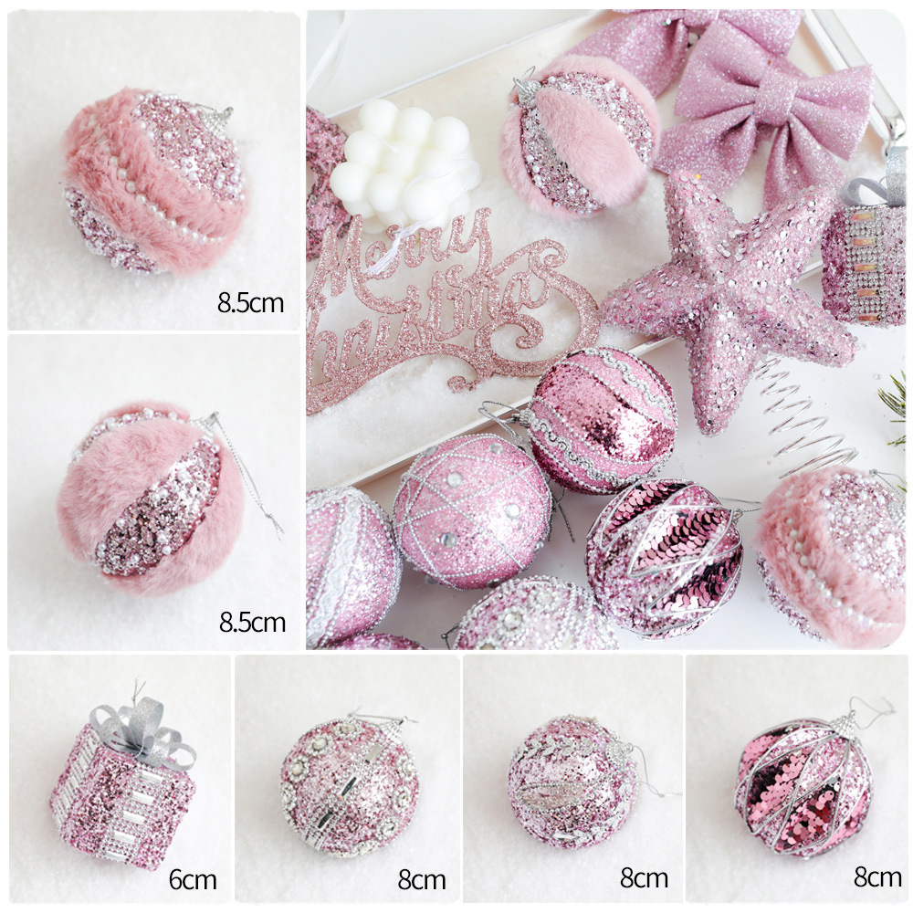 Christmas Balls Christmas Tree Decoration Ornaments Shatterproof Hanging Balls