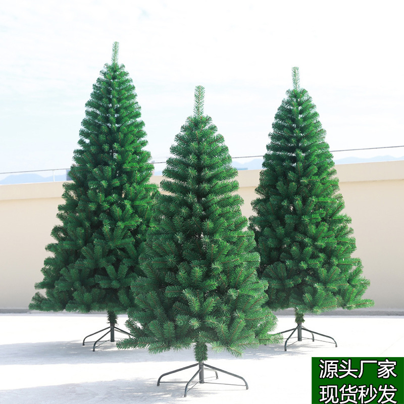 PVC Christmas Tree with 1413 PE&PVC Mixed Branch Tips, Unlit Hinged Premium Spruce Fake Xmas Trees