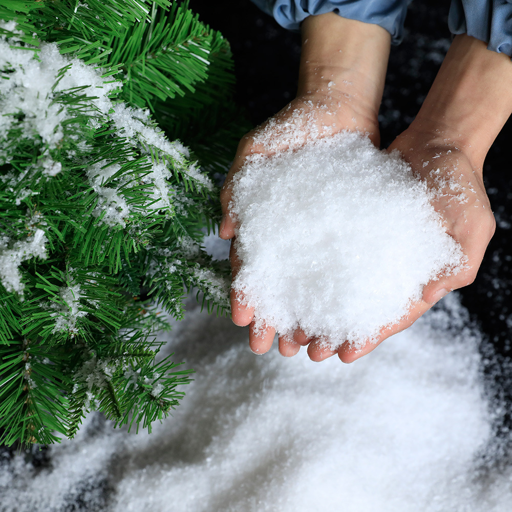 Christmas Fake Snow Decoration Artificial Snow with Glitter Plastic Fake Snow Powder