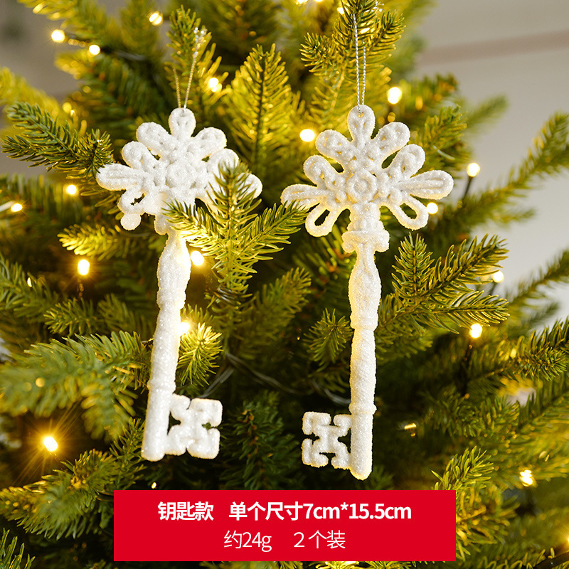 Silver Glitter High Heel Snow Flakes Feathers  Wings Angels Ornament Christmas Tree Decoration Xmas Tree Hanging Ornament Holiday Pendant