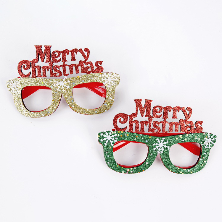 Christmas Glasses Frame and Headbands Set Decoration Accessories