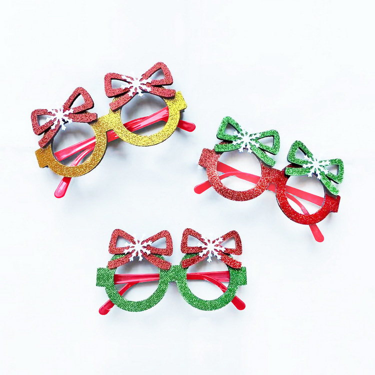 Christmas Glasses Frame and Headbands Set Decoration Accessories