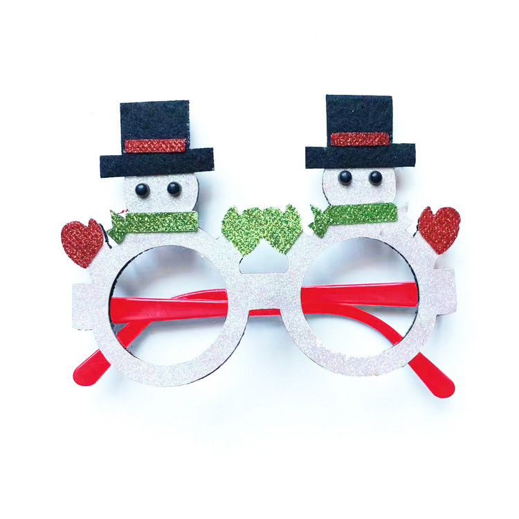 Christmas Glasses Frame and Headbands Set Decoration Accessories