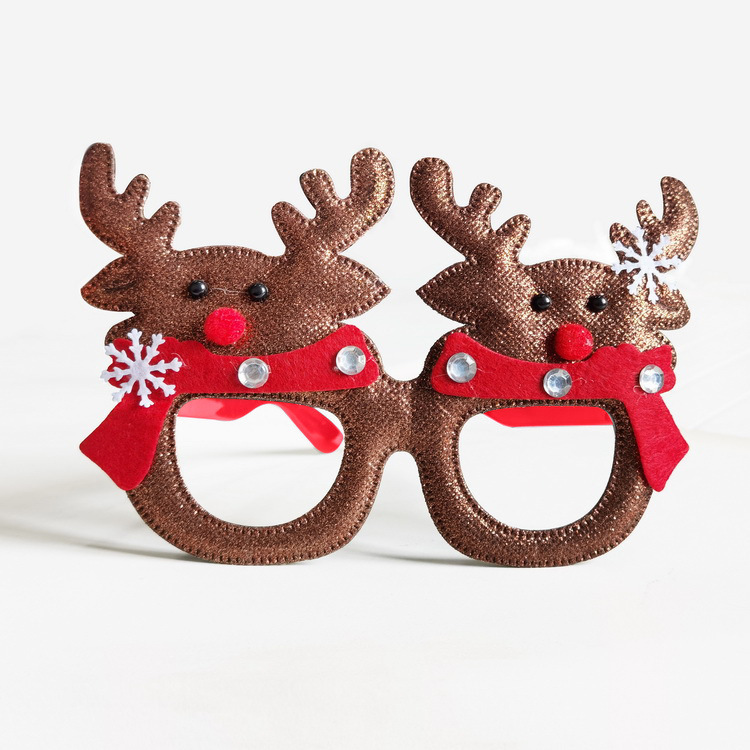 Christmas Glasses Frame and Headbands Set Decoration Accessories