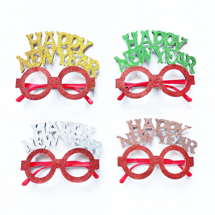 Christmas Glasses Frame and Headbands Set Decoration Accessories
