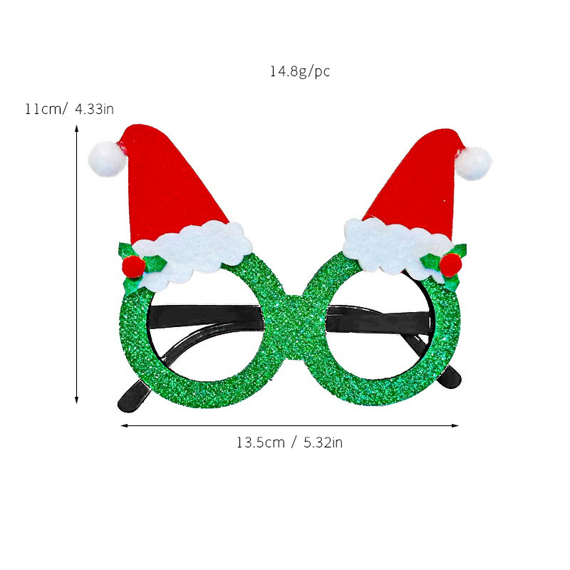 Christmas Glasses Frame and Headbands Set Decoration Accessories