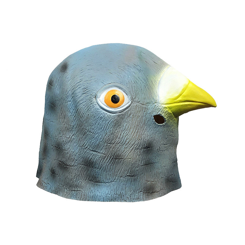 Cute pigeon animal head mask