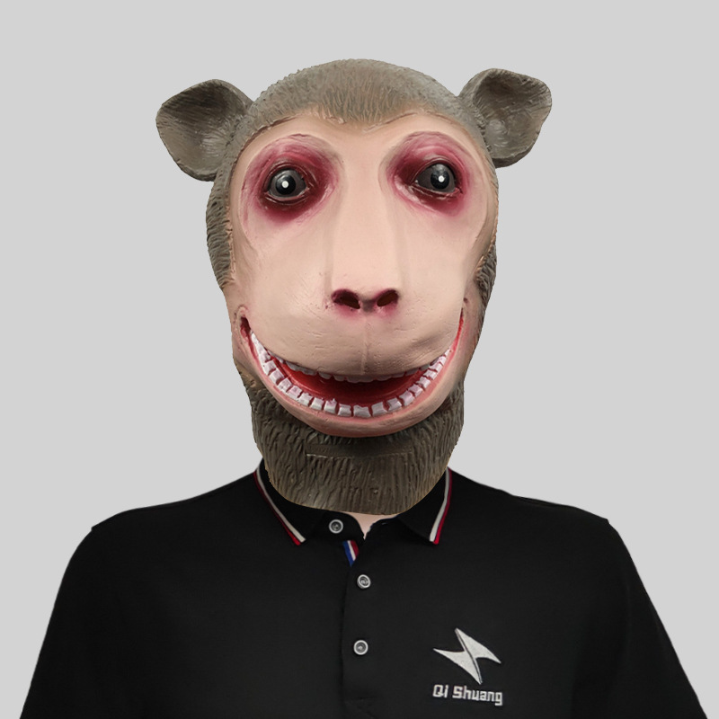 Monkey funny animal head mask