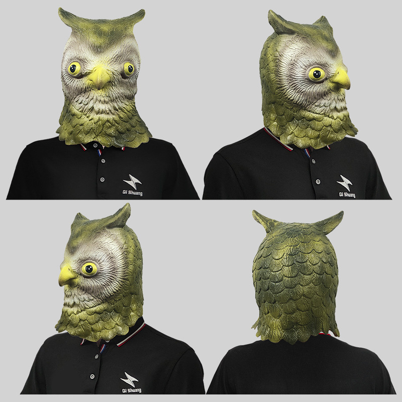 Cute owl animal head mask