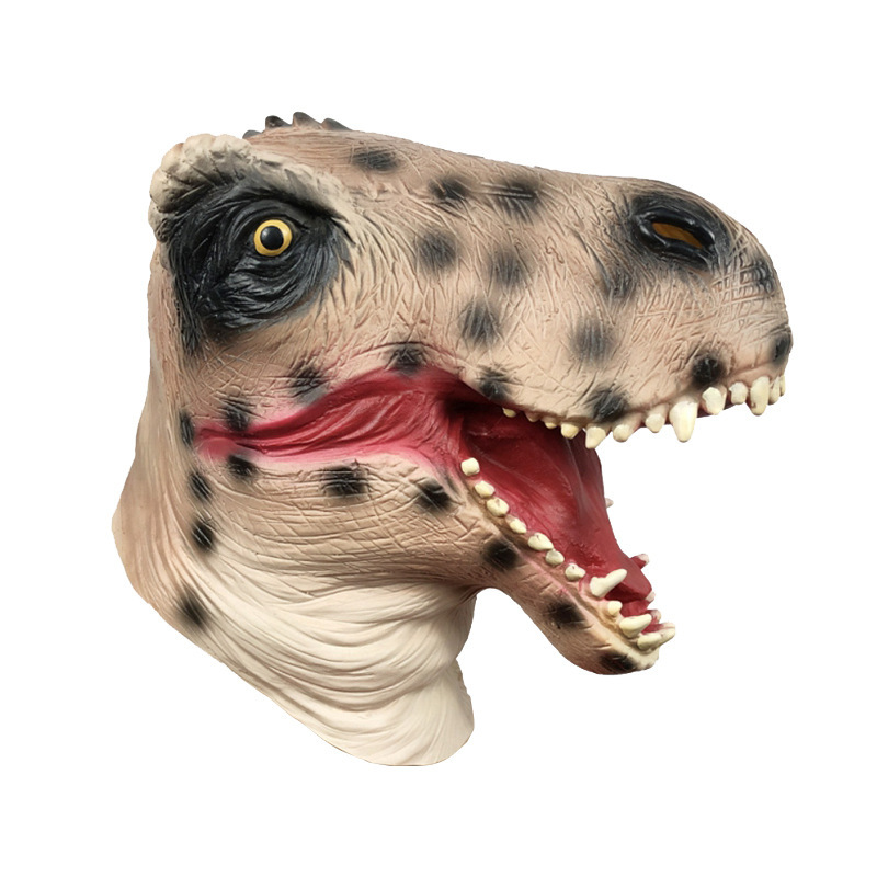 Tyrannosaurus rex with an animal mask