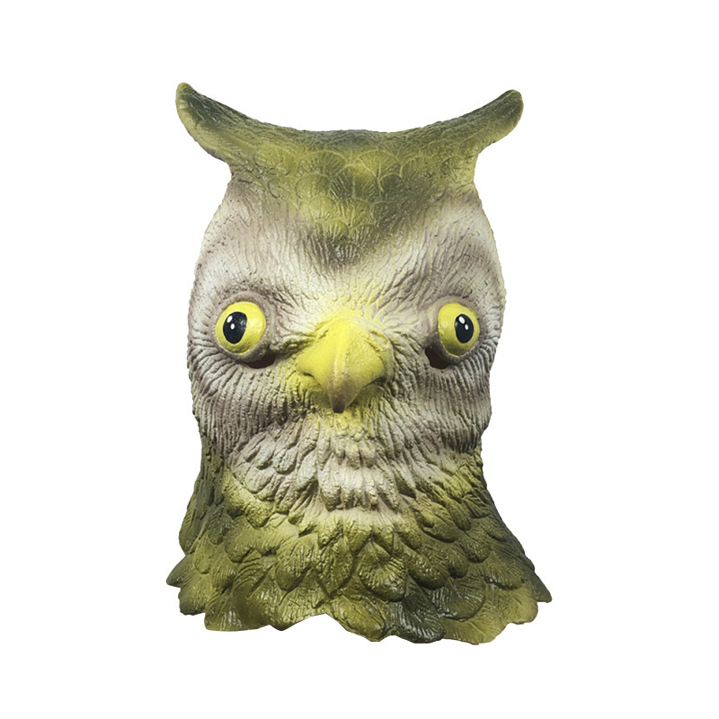 Cute owl animal head mask