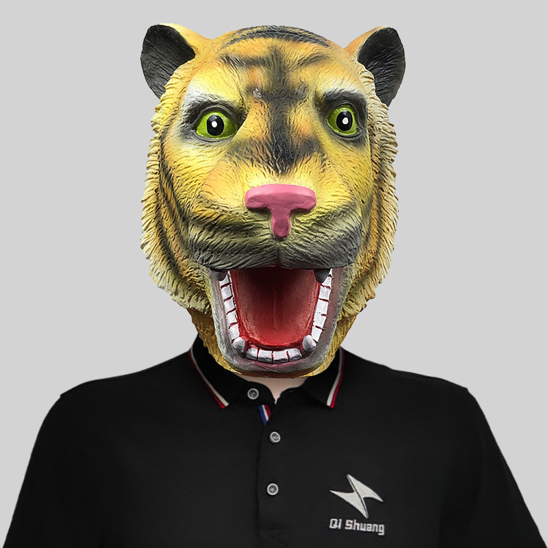 Cute tiger animal head mask