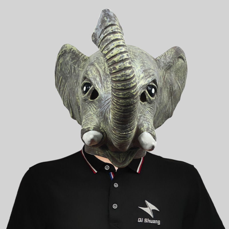 Funny elephant animal head mask
