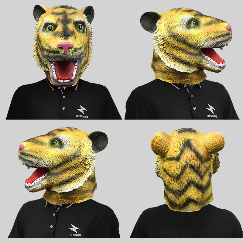 Cute tiger animal head mask