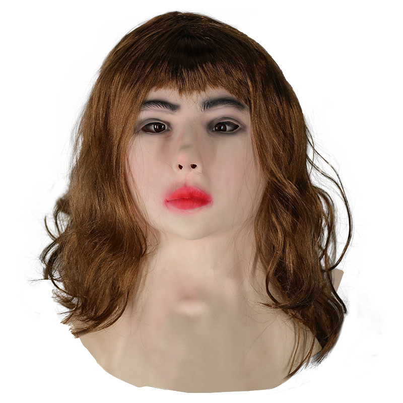 Long hair beauty funny head mask