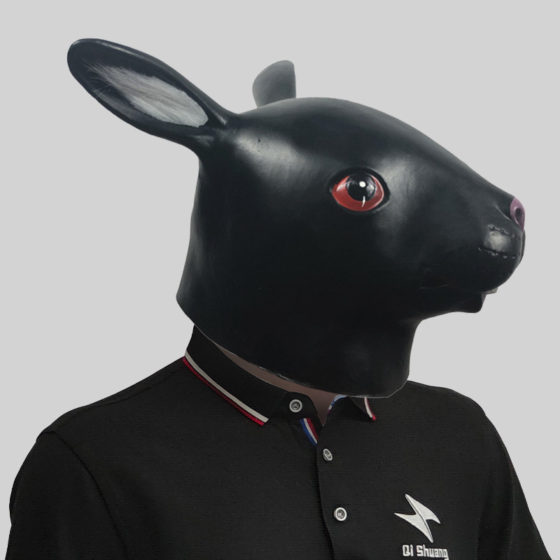 Cute rabbit animal head mask