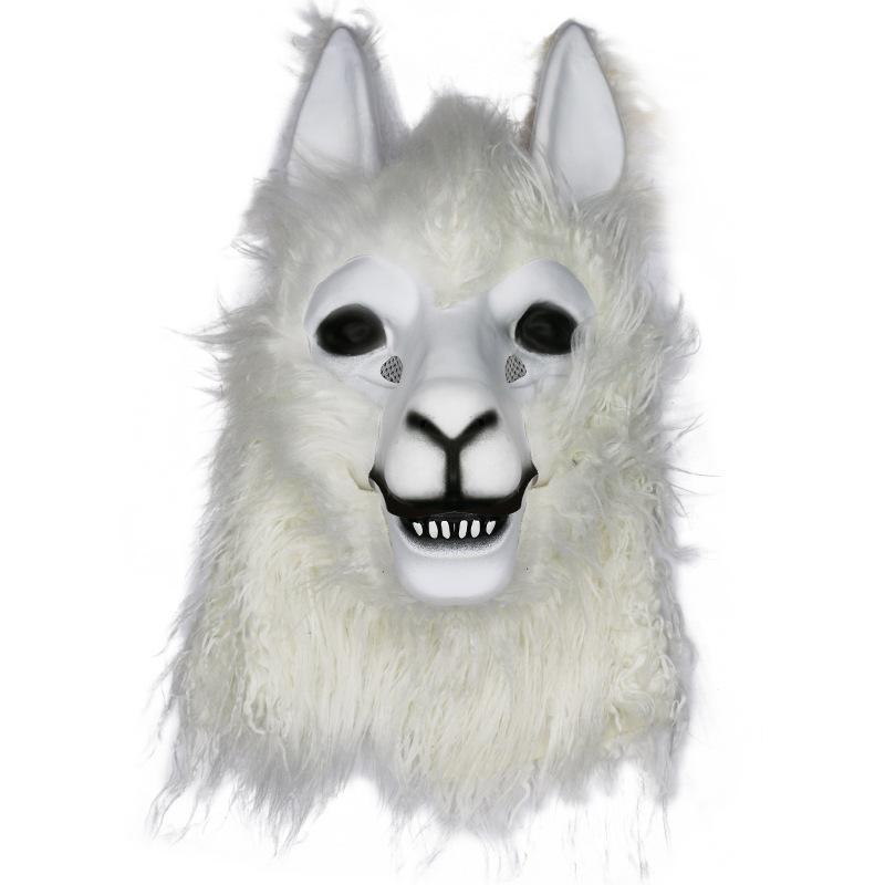 Cute goat hood with open mouth