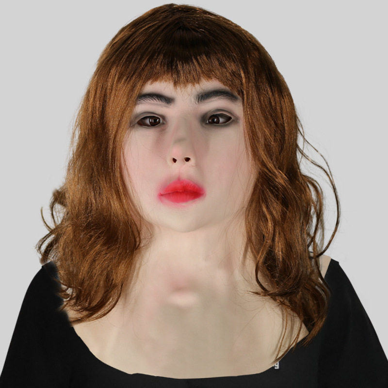 Long hair beauty funny head mask