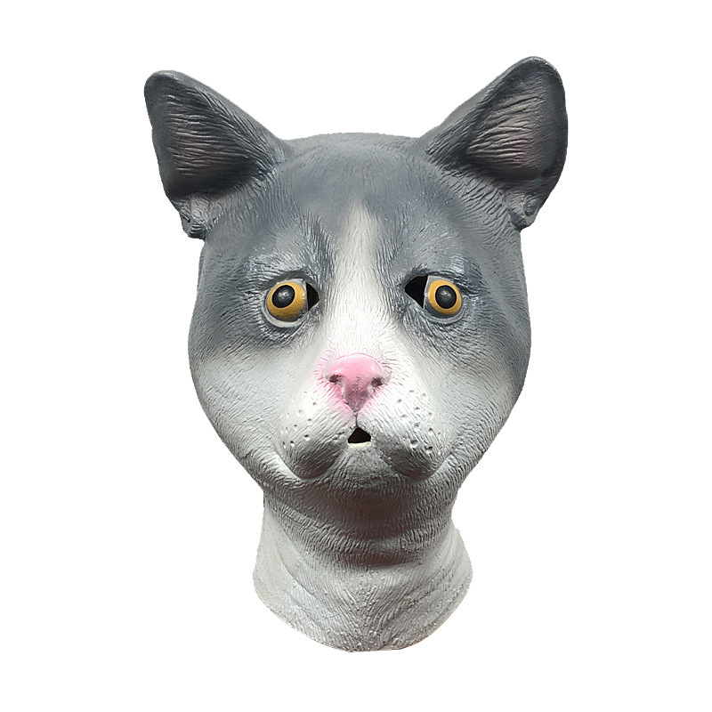 Funny cat wearing an animal mask